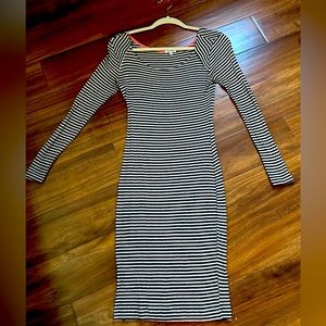 Splendid Ribbed Knit Midi Dress